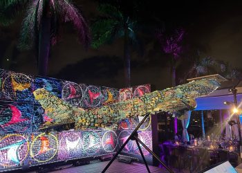 THY’nin post-it’ten yaptığı sanat uçağı Miami’de sergileniyor