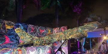 THY’nin post-it’ten yaptığı sanat uçağı Miami’de sergileniyor